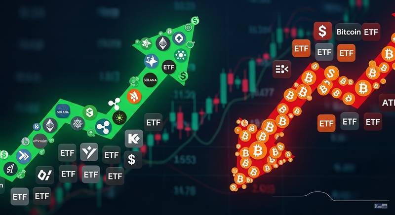 比特币ETF资金逆转：机构转向竞争币资产