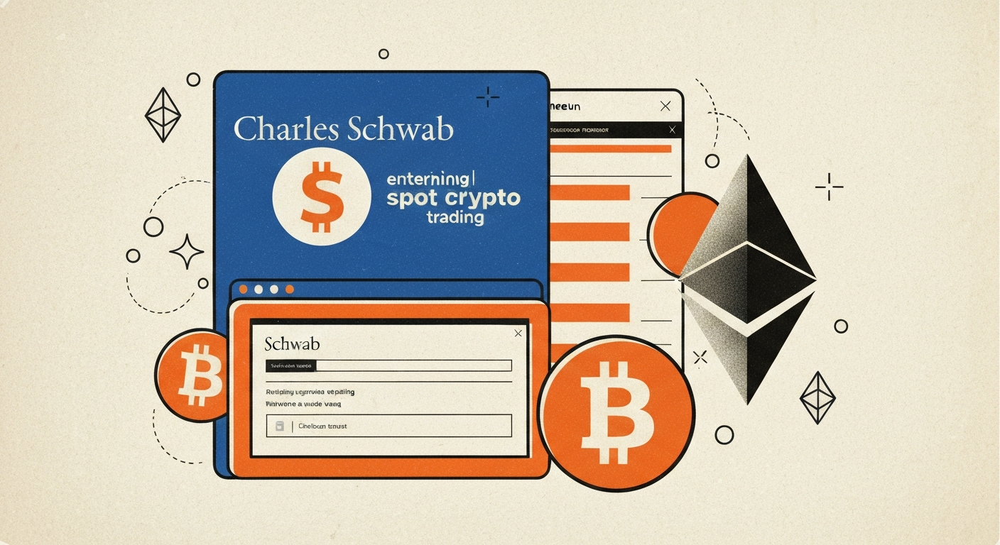 嘉信理财入局加密现货，传统金融加速融合数字资产