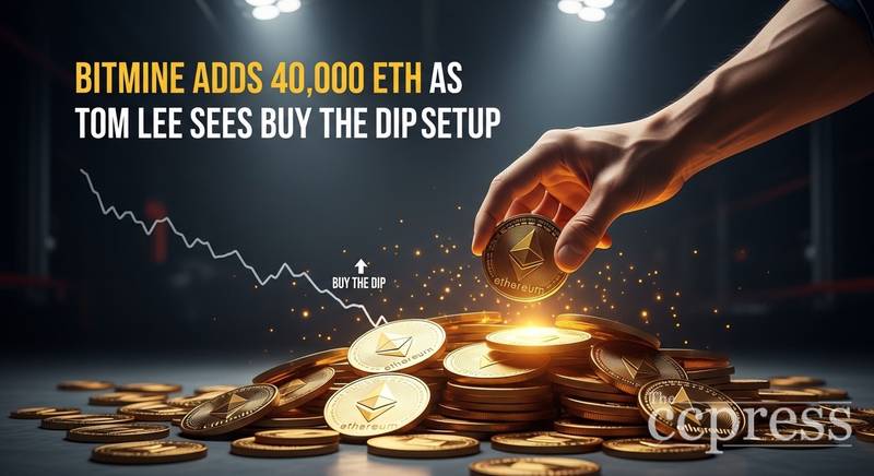 Bitmine周增4万枚ETH，持仓破432万引市场关注