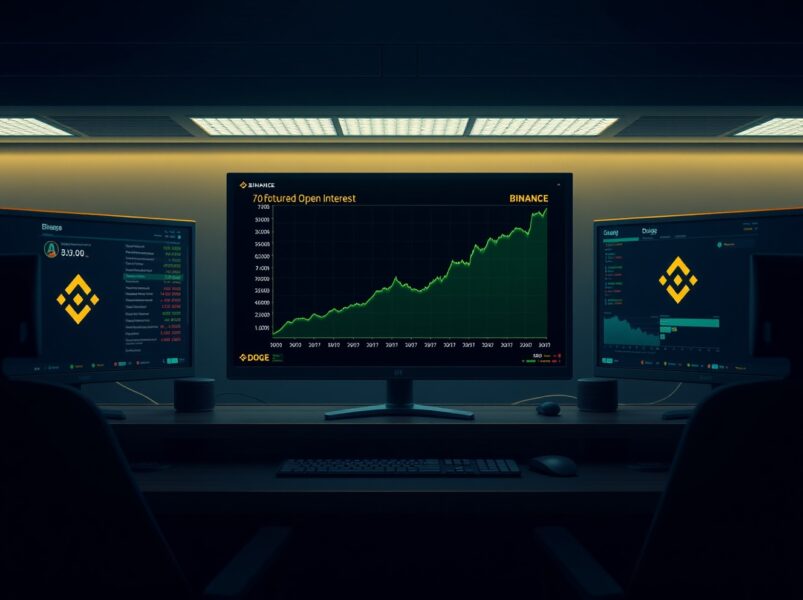 狗狗币期货未平仓量飙升40%：资金涌入背后的市场信号