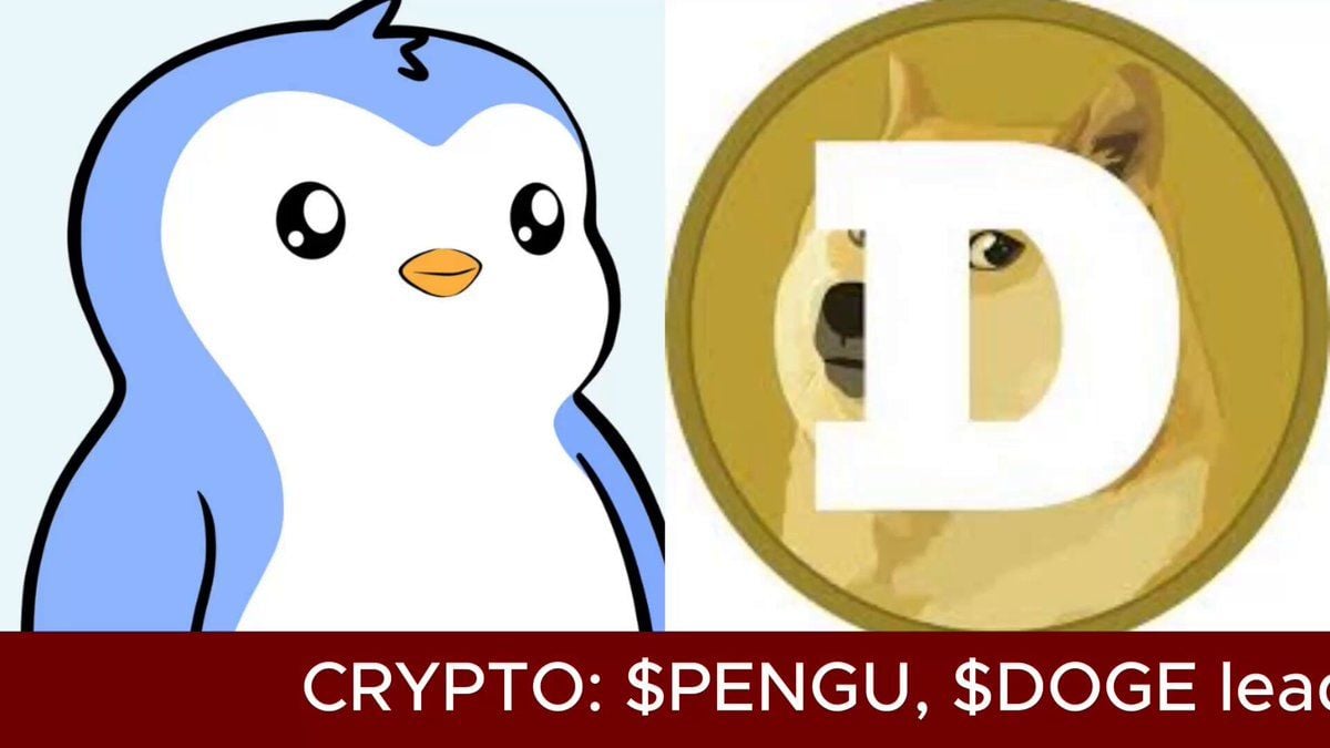 迷因币轮动加剧：PENGU与DOGE领涨，分化格局凸显