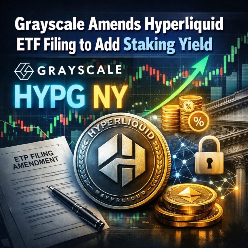 灰度更新HYPE ETF申请：质押收益功能正式纳入