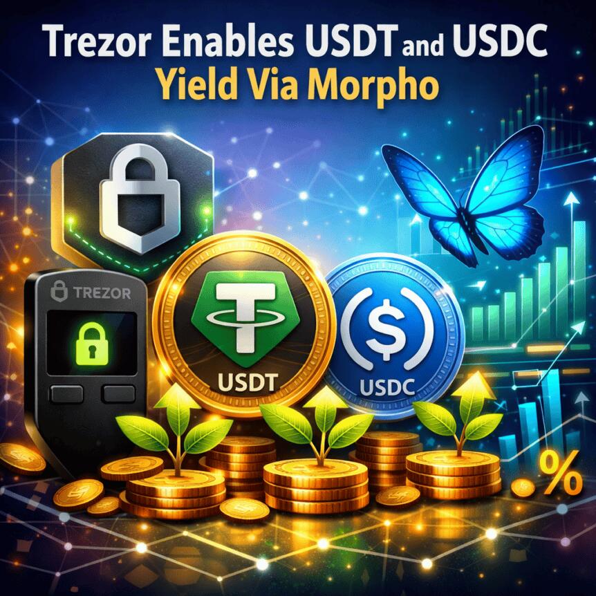 Trezor整合Morpho收益功能，硬件钱包迈入DeFi新阶段