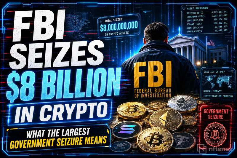 FBI查获80亿美元加密资产，创历史纪录