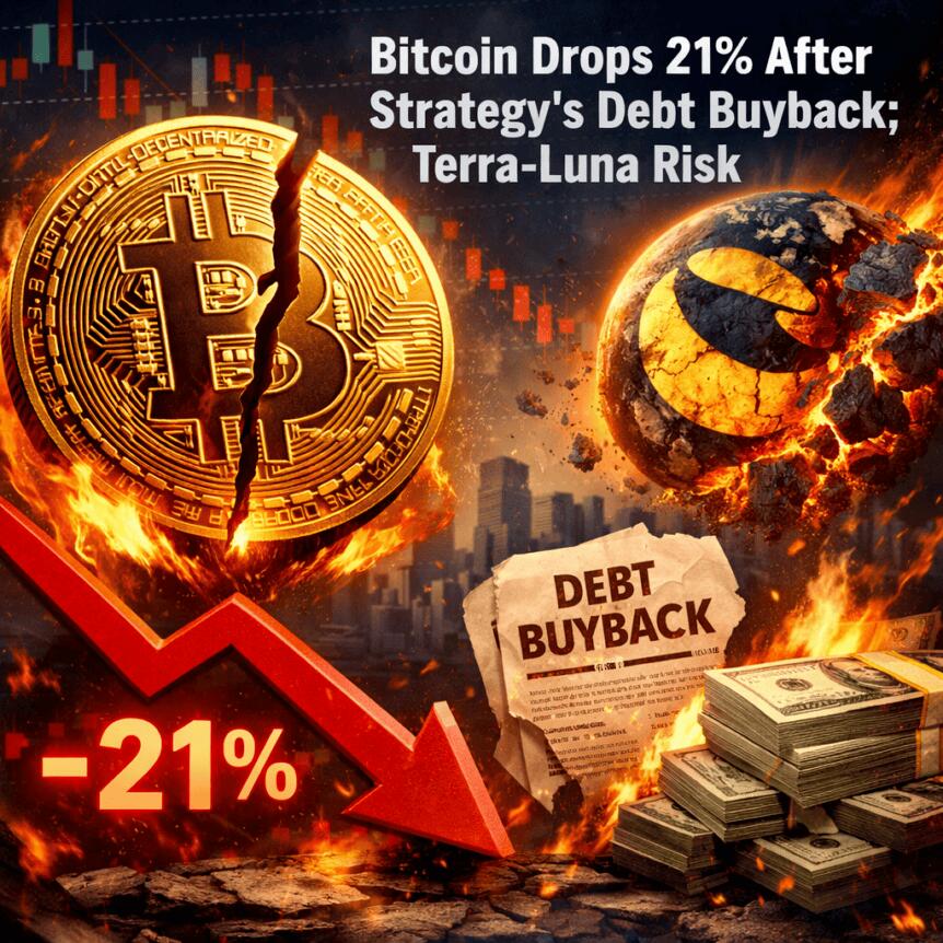 比特币十日暴跌21%：债务重组引流动性担忧
