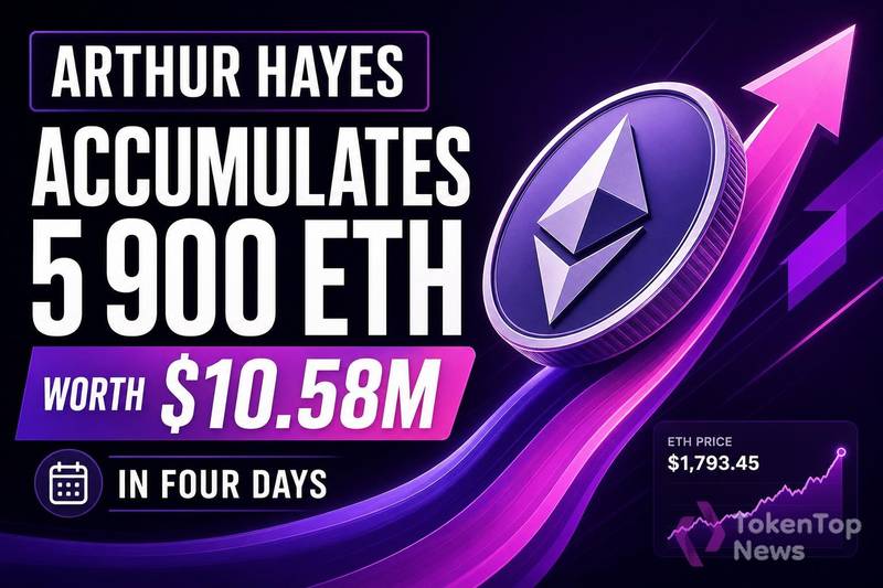 Hayes四日吸筹5900枚ETH，市场解读为看涨信号