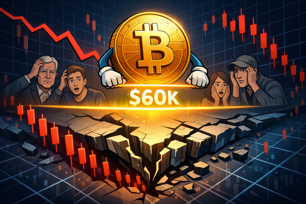 比特币逼近6万关口：杠杆压力与技术支撑博弈加剧