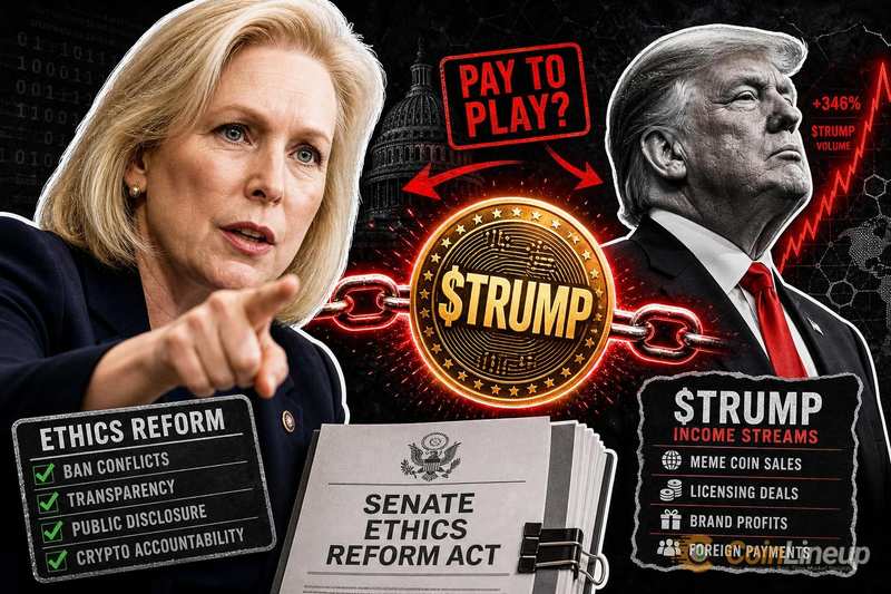 吉尔布兰德再提加密道德改革，特朗普$TRUMP收入成导火索