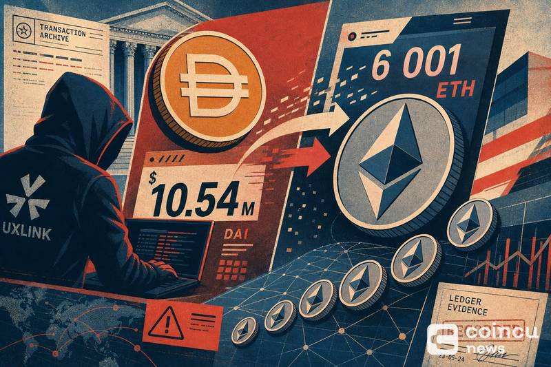 UXLINK黑客再转6001ETH：洗钱链路持续升级