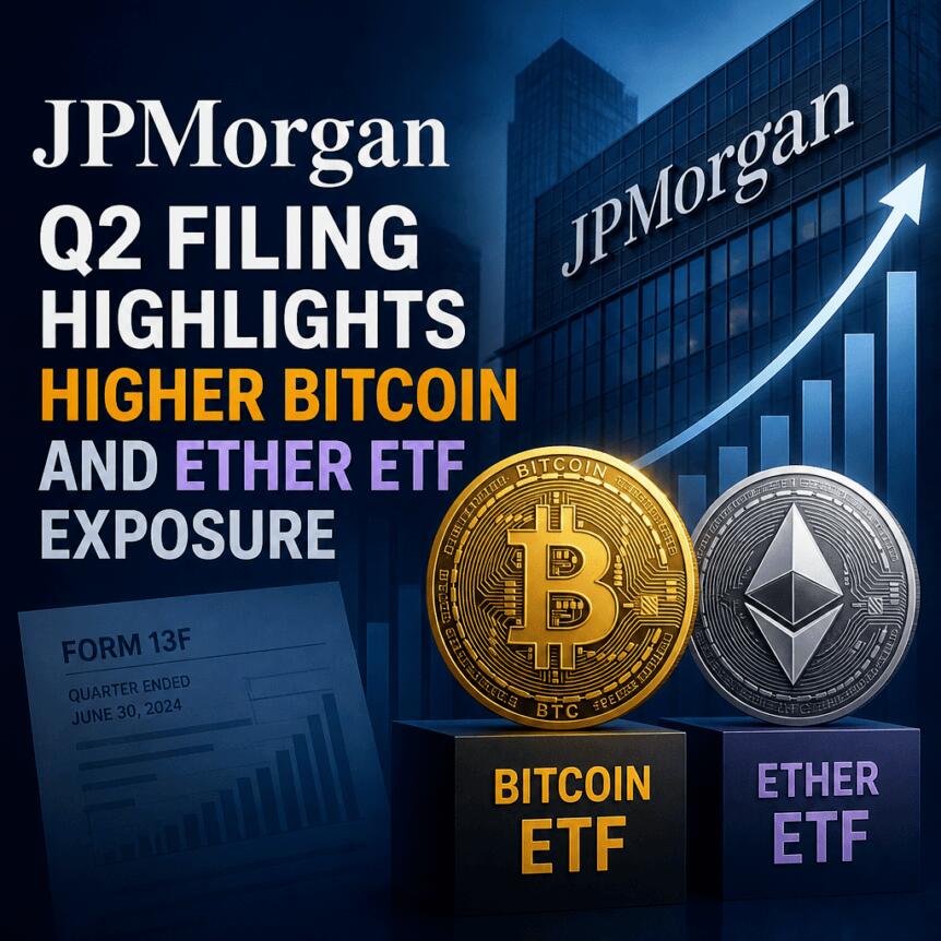 摩根大通加码加密ETF，以太坊持仓暴增三倍