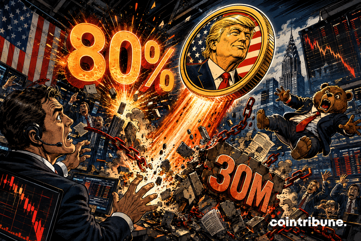 特朗普模因币暴涨80%！空头被收割超3000万美元