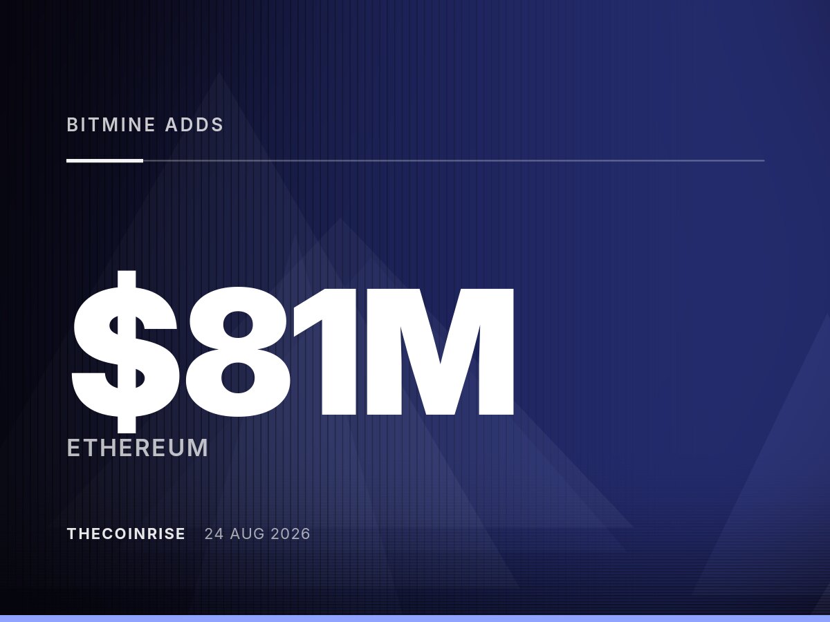 BitMine大举增持以太坊，周内账面增值35亿美元
