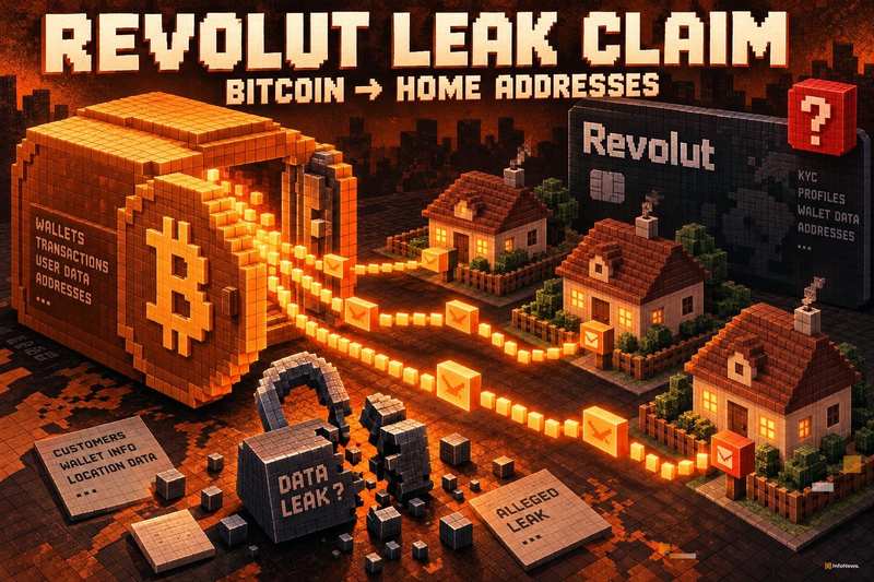 Revolut泄露事件声称将比特币钱包与家庭地址关联